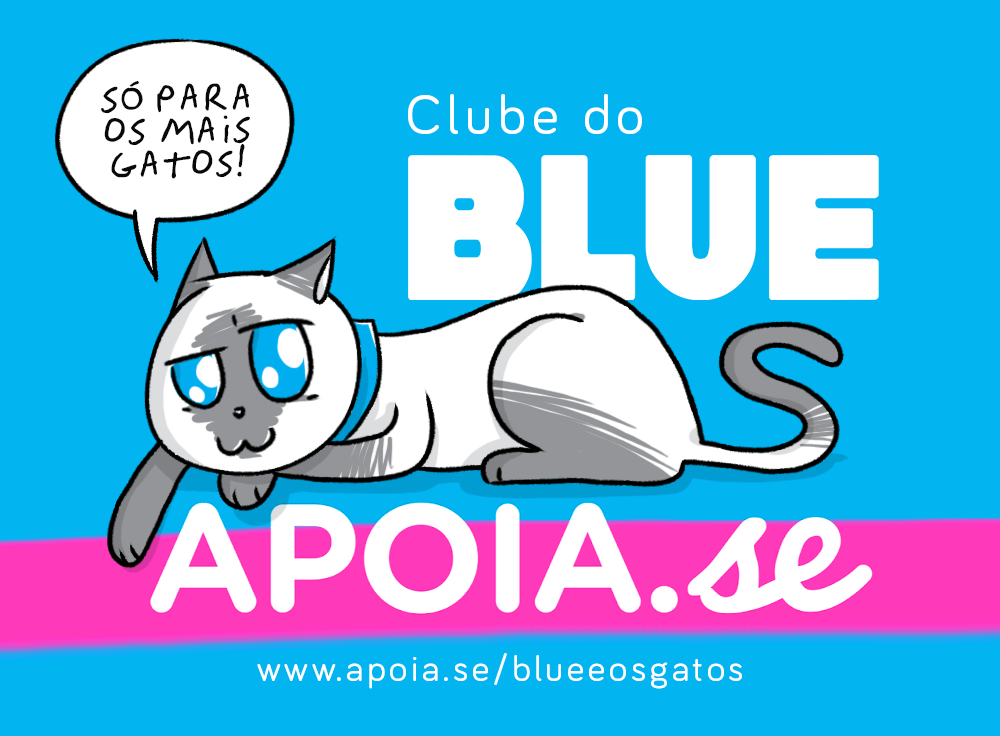 Clube do Blue no site de financiamento recorrente Apoia.se. Começa a apoiar com apenas 1 Real.