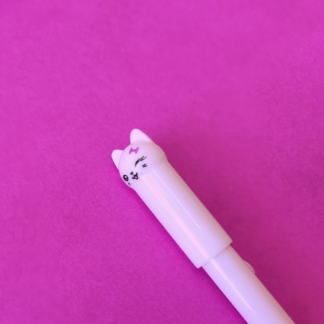 Caneta gato rosa